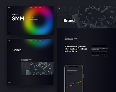 SMM Agency design digital figma marketing minimalism smm typography ui ux web