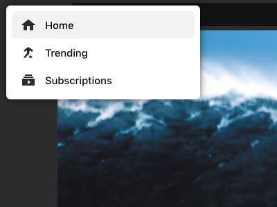 Screen Shot 2019 11 29 at 23 10 12 home icon menu subscriptions trending