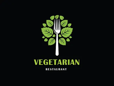 Vegetarian branding design graphic design illustration illustrator logo logo design logo design branding promoyourbiz vector