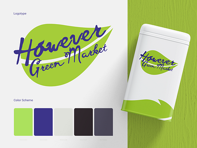 However Green Market branding branding agency design development experience identity project solution venture visual