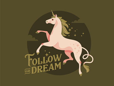 Unicorn character design dream emblem horse illustration logo unicorn vector