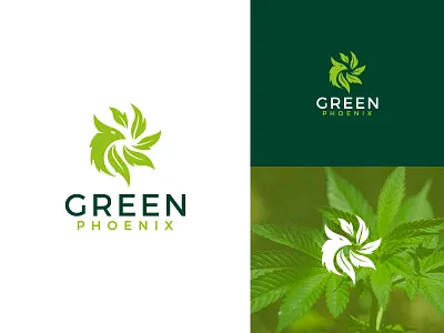 Green Phoenix animal brand design branding branding design cannabis cannabis packaging cbd fenix green hoja natural phoenix