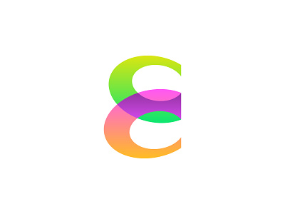 E for Emerge Logo Design a b c d e f g h i j k l m n alphabet blend overlap unite brand identity branding circle circular rounded double duo pair ellipse for sale unused buy fresh modern gradient color colorful letter e logo mark symbol icon o p q r s t w x y z startup business app type typography text custom unity together team