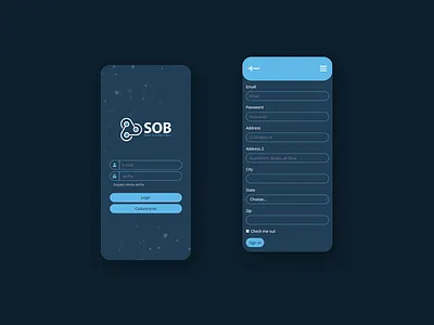 SOB app app app design code html5 ui uiux