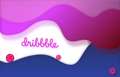 Dribbble Concept basketball dribbble flat gradient jelly minimal pink purple skeumorphism startup ui ux web