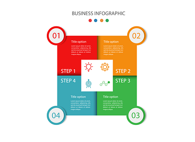 Infographic template background business illustration infograhic vector