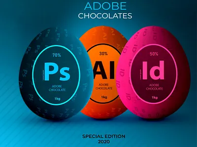 Adobe Chocolate Easter egg " AI PS ID " adobe ai arts chocolates design easter eggs easteregg eggs eps flat illustraion illustration illustration art photoshop ps psd psd mockup special vector