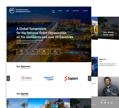 FEDF Landing page flat grid layout landing page responsive design uidesign user experience web design website