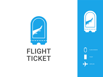 Flight Ticket Logo aircraft airline airplane brand identity branding company logo design dribbble flight flight booking flight ticket graphic design logo logo design logo idea plane ticket travel travel agency traveling