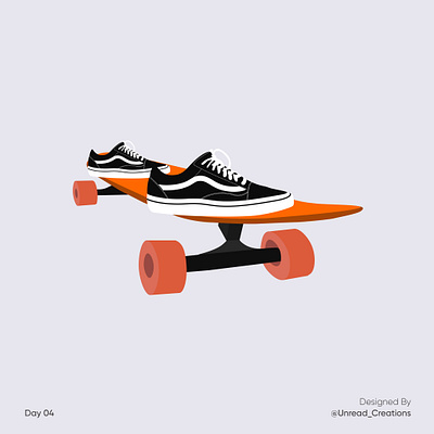 Skateboarding design flat illustration modern shoe shoes skateboard sneaker ui ux vans vector website