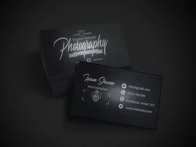 photography Business card branding business cards card design flat illustration logo photoshop poster print ads typography