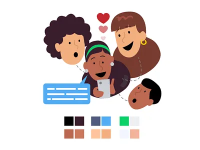 Referral Joy Vector Illustrations animation character design illustrator vector