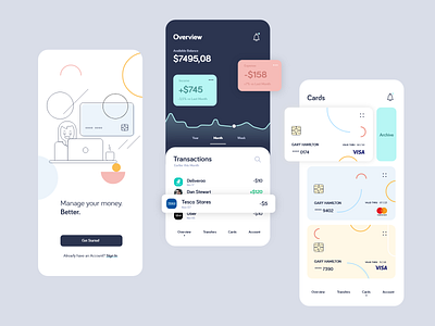 Financial App account analytics app app design bank banking budget dashboard e finance finance financial fintech investment ios management mone payment services ui ux