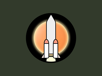 Weekly Warm Up No 13 Spaceflight design dribbble dribbbleweeklywarmup grow illustration spaceflight weekly warm up