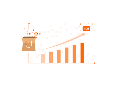 Data growth illustration 11.11 data data visualization ecommerce growth illustration metrics online shop scraping shop shopping