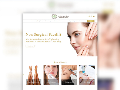 Naturopathy Medical SPA & Wellness branding graphic design spa ui ui design ux ux design web design