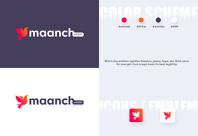 Maanch.com Branding V2 branding icon illustrator logo logo design photoshop sketch ui ux vector