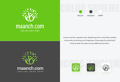 Maanch.com Branding branding icon illustrator logo logo design photoshop sketch typography ui vector