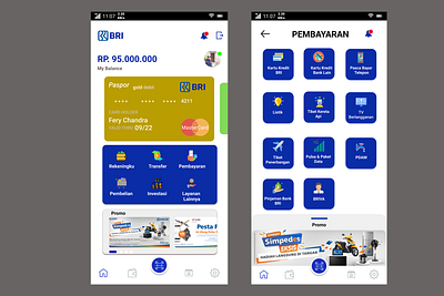 M Banking design ui