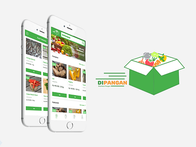 DiPangan Mockups ui ux dipangan apps