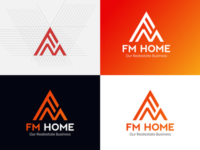 fm home realestate logo design amazing branding business company consulting corporate design fm fm logo graphics home home page homepage design illustration logo logo design logo designer real estate realestate typography