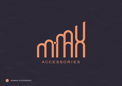 Minmax accessories design illustration logo