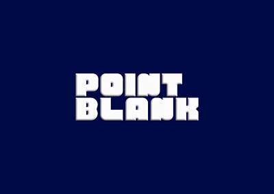 POINT BLANK affinitydesigner branding customtype design logotype typography