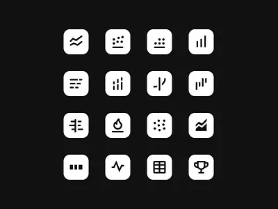 ✍️Designing Data Visualisation Icon Set for Cuddle.ai app blog blog post clean design flat icon illustration minimal ui vector