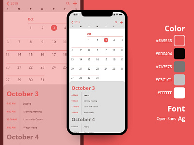 Schedule design minimal mobile ui ui ux ui design ui designer ux designer