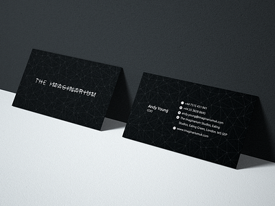 Imaginarium - Business Cards black branding business businesscard capture card concept geometry graphic design identity logo motioncapture performance print design productions stationery stationery design studios vector
