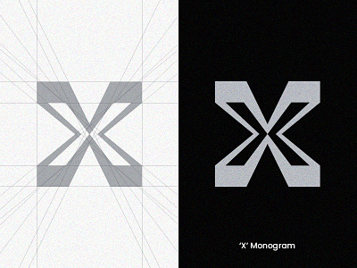 'X' Monogram brand and identity brand mark branding branding concept logo process logocollection logoconcept logocore logodesign logomark logotype marketing minimalist logo monogram design monogram letter mark monogram logo