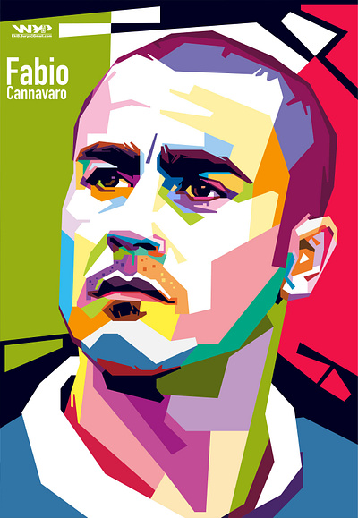 WPAP Fabio Cannavaro animation art design illustration illustrations popart portrait vector vector illustration wpap