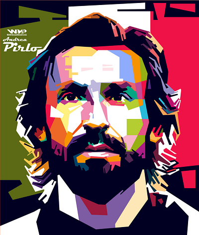 WPAP Pirlo animation art design illustration illustrations popart portrait vector vector illustration wpap