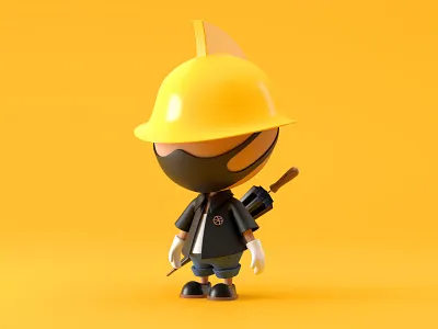 Hello dribbble! 3d c4d design typography