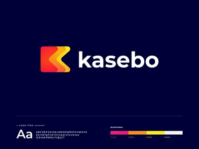 kasebo logo design abstract abstract gradient app app icon brand identity branding business company digital agency identity illustration k letter logo k logo letter logo logo design logo designer modern software technology vector