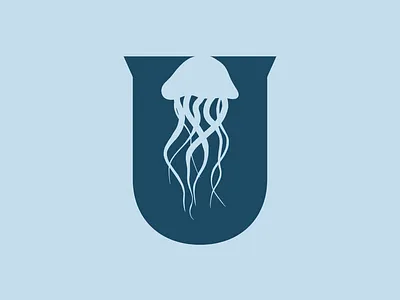 UNDERSI Pacific Ocean Reserve. branding dailylogo dailylogochallenge design jellyfish logo ocean pacific reserve undersi