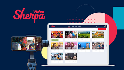 Video Sherpa UI app design branding logo ui ux