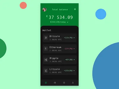 Asgar app - Crypto wallet android appdesign boldui concept crypto wallet cryptocurrency design experience invisionstudio ios mobile mobile app mobile ui mobiledesign
