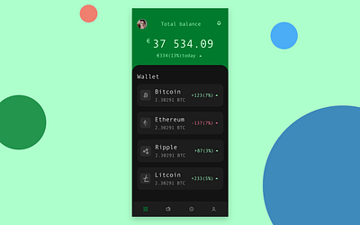 Asgar app - Crypto wallet android appdesign boldui concept crypto wallet cryptocurrency design experience invisionstudio ios mobile mobile app mobile ui mobiledesign