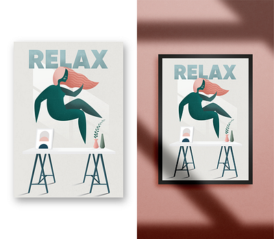 RELAX - poster I illustration illustration art illustrations illustrator poster poster art vectorart vectors