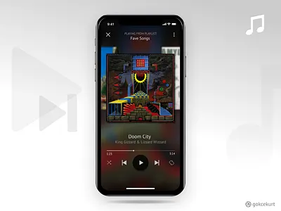 Music App Design app art design figma icon ios logo minimal music ui vector