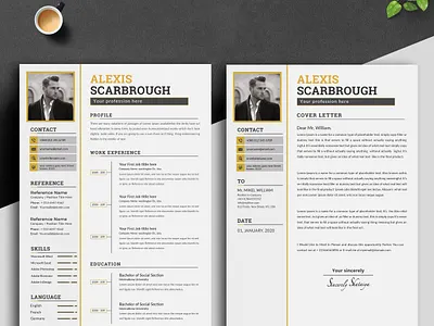 Free Resume Design Template 2 page resume a4 bundle classic resume clean cv clean resume cover letter education job application job resume minimalist resume modern objective resume resume download resume layout resume template simple student template