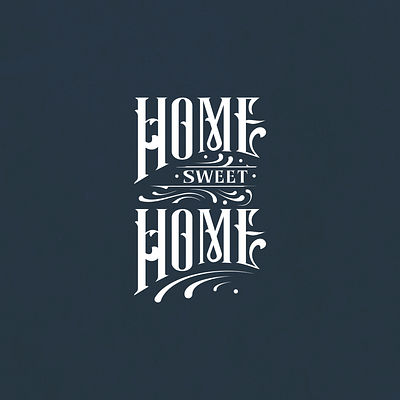 home sweet home design drawing flat handdrawn illustration illustrator logo type typography vector