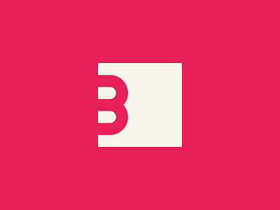 Day Four: "Single Letter" 3 b bright challenge clean daily dailylogochallenge letter logo m mono monogram negative pink simple single space square vector white