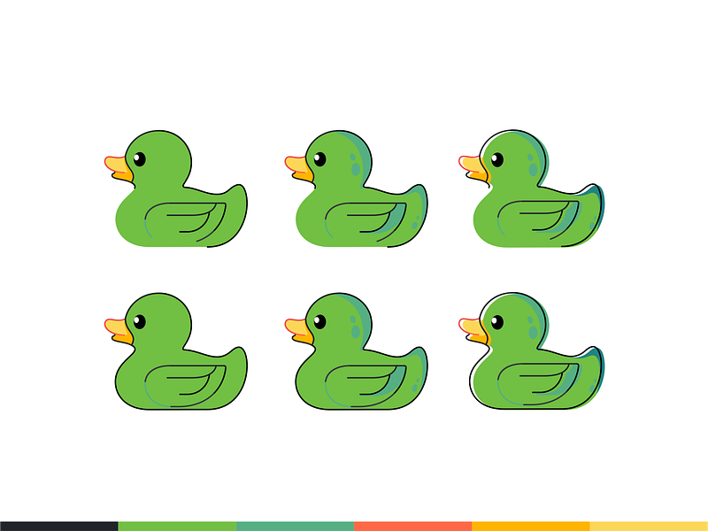Eleyo Duck animal branding cartoon character children colorful design digital duck ducklings funny icon icon set illustration kids mascote pound quack vector
