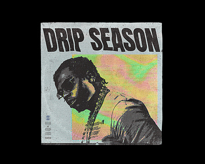 Gunna Cover Remix album art album cover branding design drip season drip too hard experiment grunge gunna hip hop illustration lil baby mixtape music rap rapper retro single trap typography