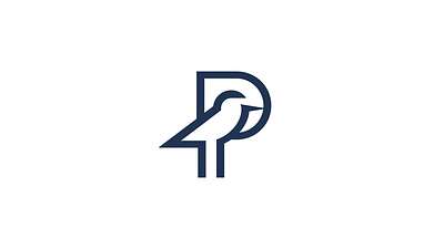 Plover Parametrics bird branding insurance letter logo minimal p parametrics plover rokac