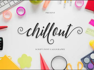 Chillout Script Font design font fonts free illustration iphone lettering logo mockup typo