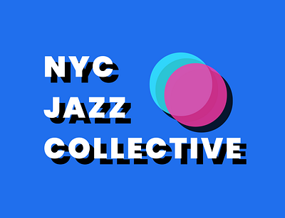 NYC Jazz Collective Concept blue branding minimal new york nyc primary colors