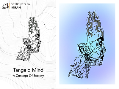 Tangled Mind illustration adobe creative suite adobe illustrator artwork brand design brand identity design digital artist digital design doodle art doodling drawing dribble illustration logo minimal sculpting sculpture sculpture illustration sketch